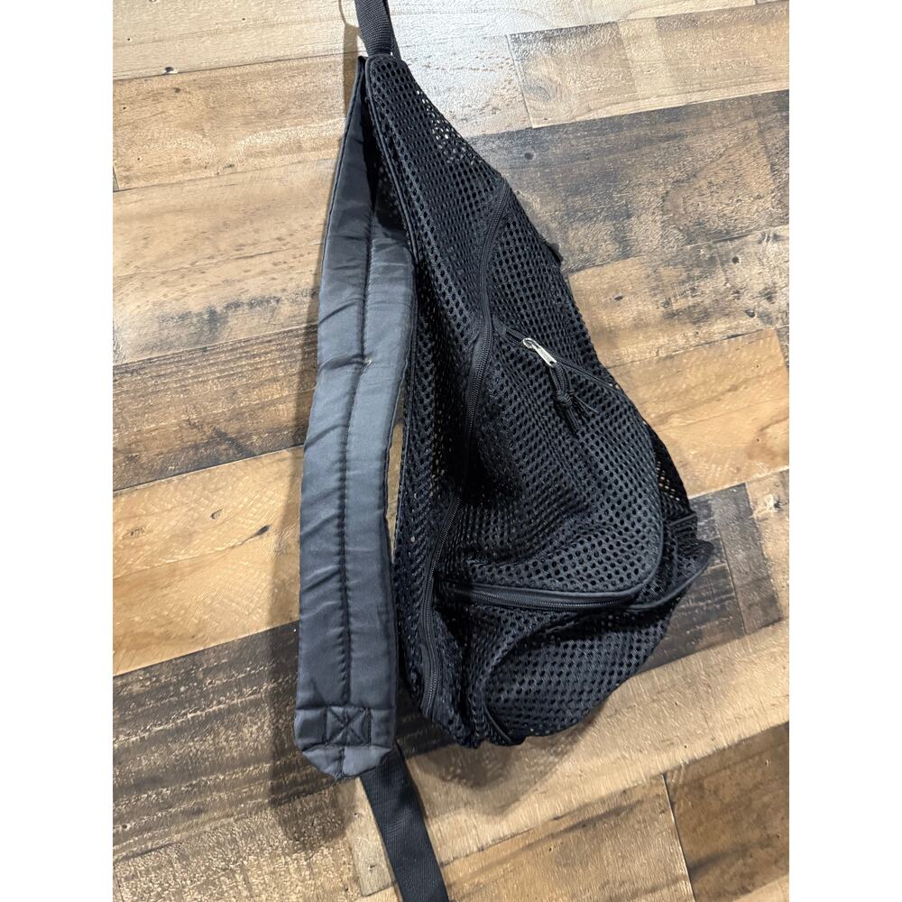 Eastport Mesh Sling Bag- Black